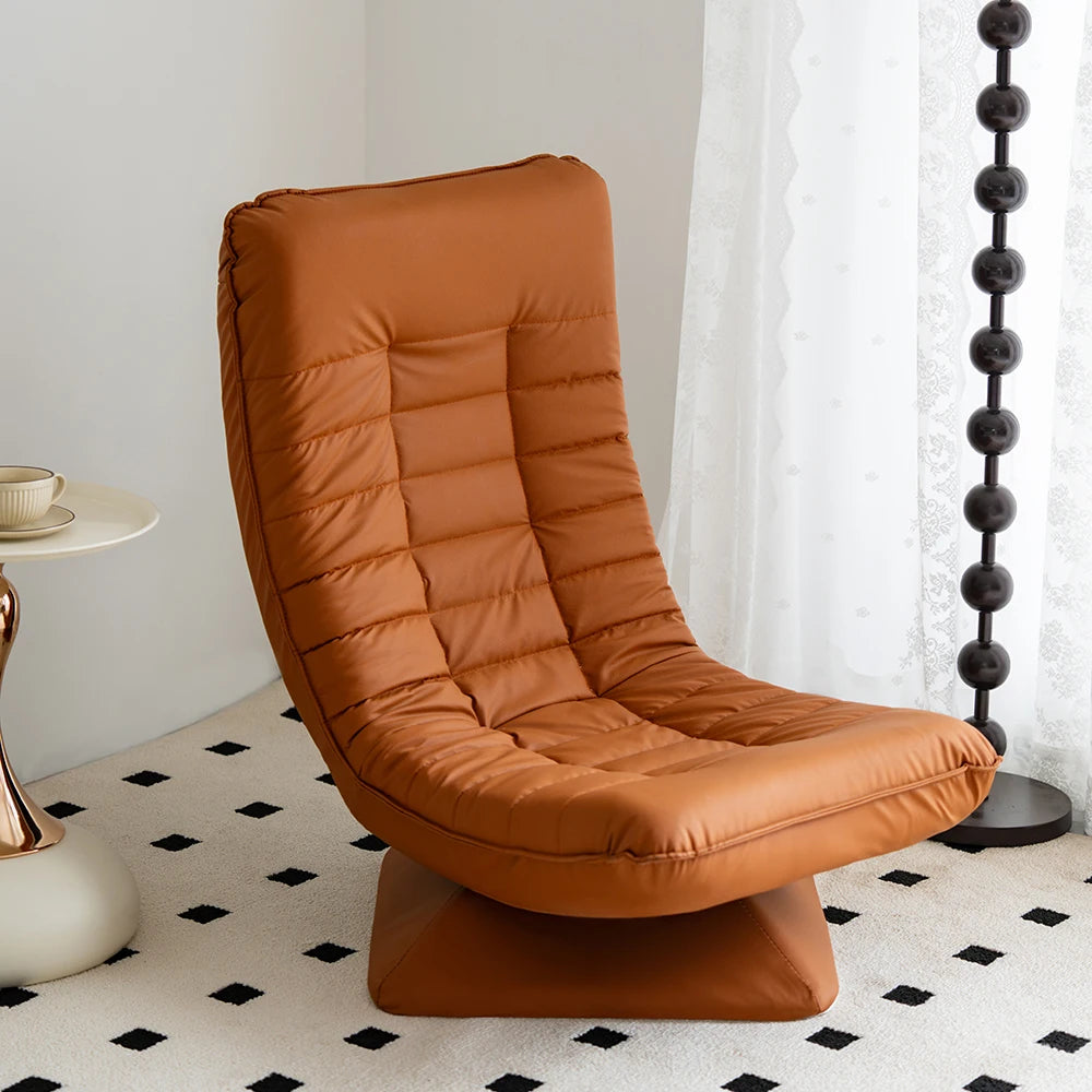 Chaise longue rotative orange-1