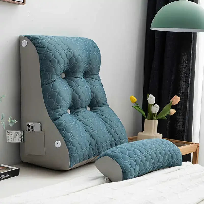 Coussin de lecture Elegance bleu 1