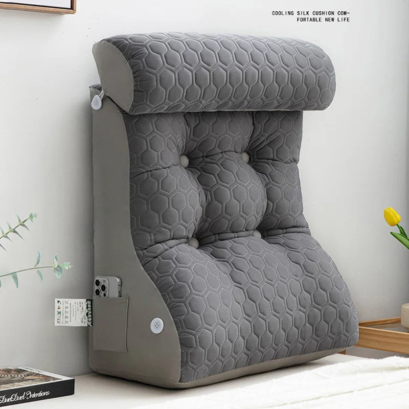 Coussin de lecture Elegance gris 2