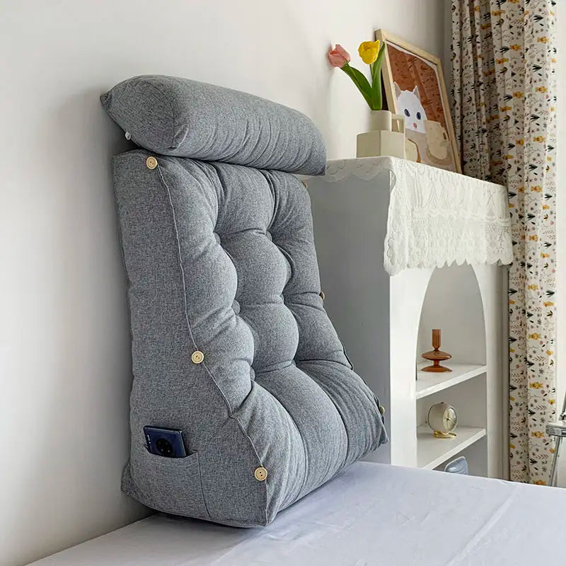 Coussin de lecture Gris 1