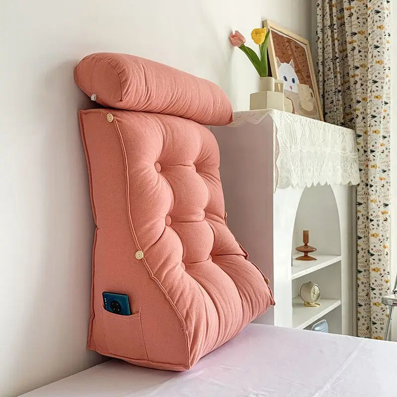 Coussin de lecture Rose Abricot 1