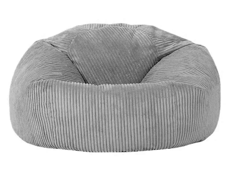 Coussin de sol velours gris-1