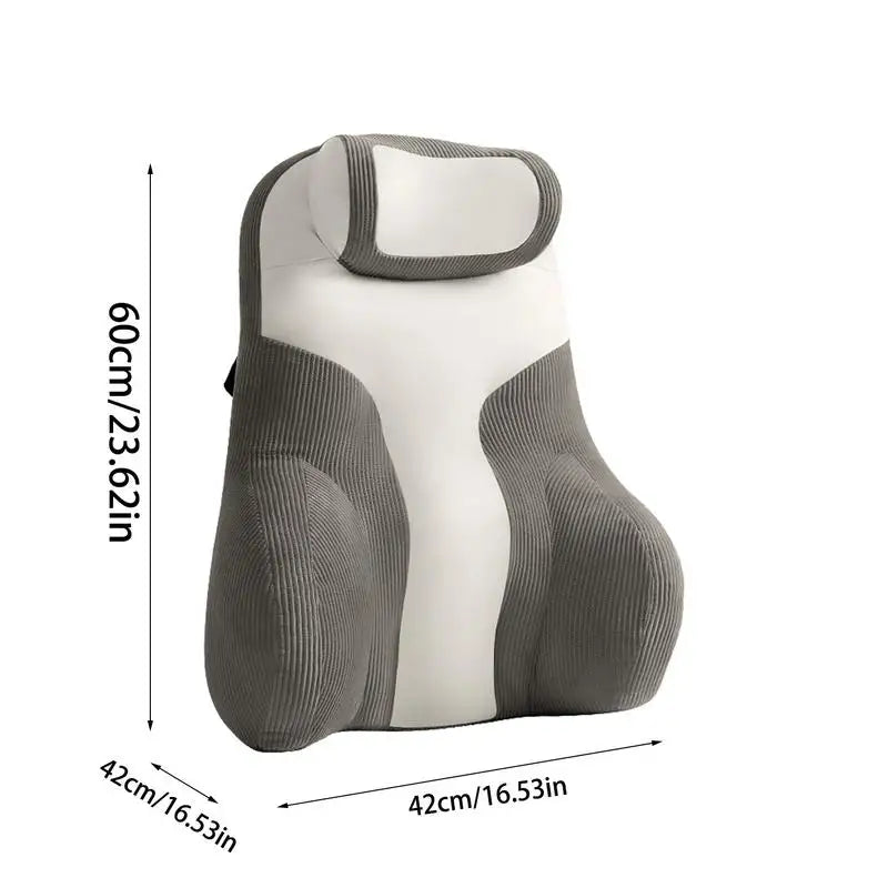 Coussin ergonomique blanc gris 3