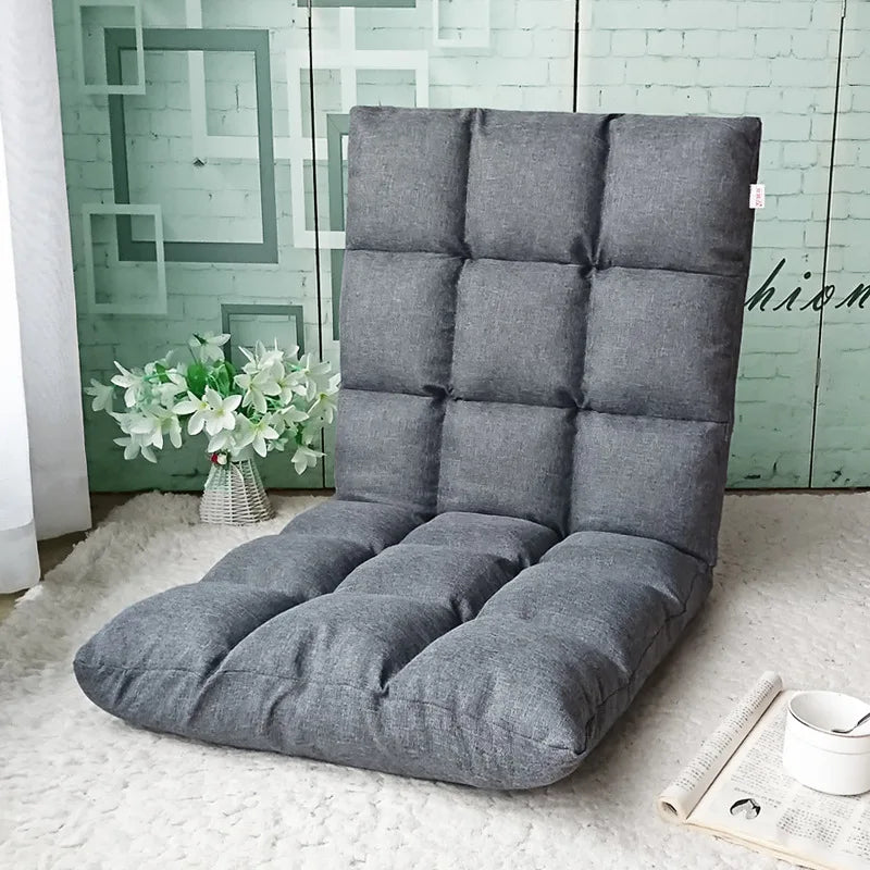 Fauteuil de lecture de sol Gris-1