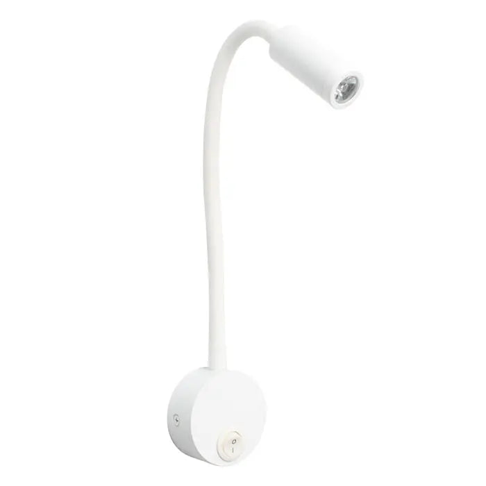 Lampe de lit articulée blanche-1