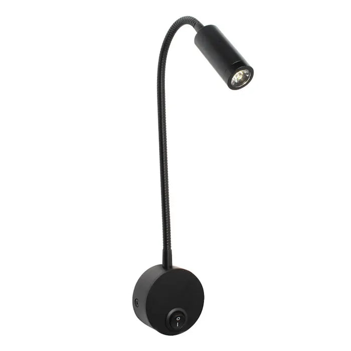 Lampe de lit articulée noire-1