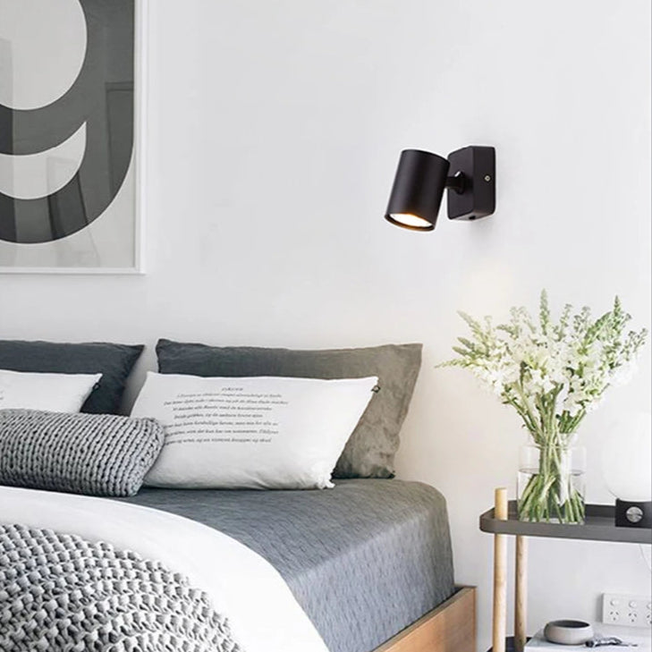 Lampe tête de lit noire-1