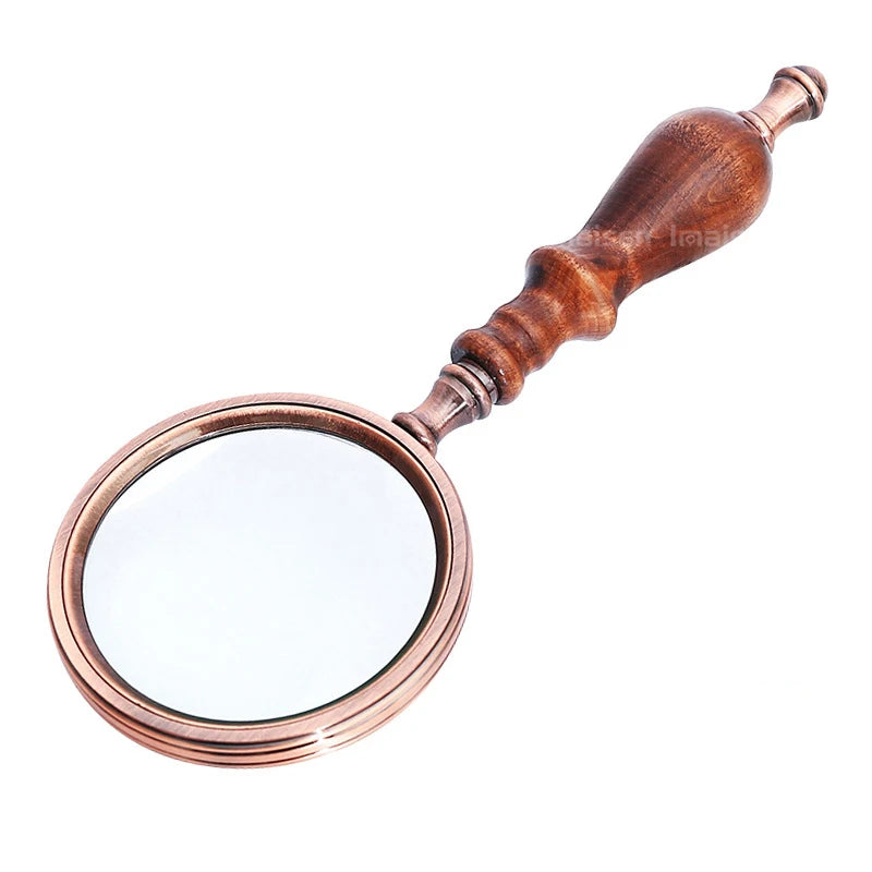 Loupe de lecture vintage en bois-1