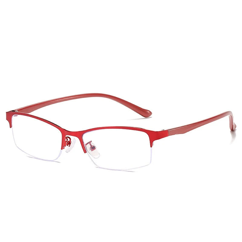Lunettes rouges en métal-1