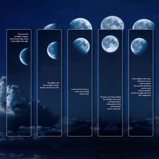 Marque page Astronomie Lune croissante-1