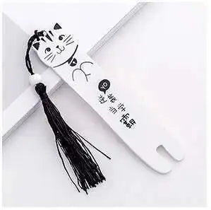 Marque page chat blanc-1