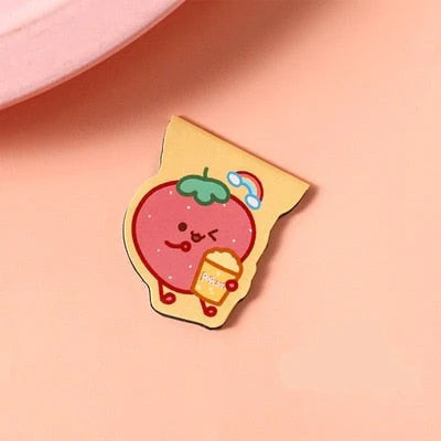 Marque page kawai Fraise-1
