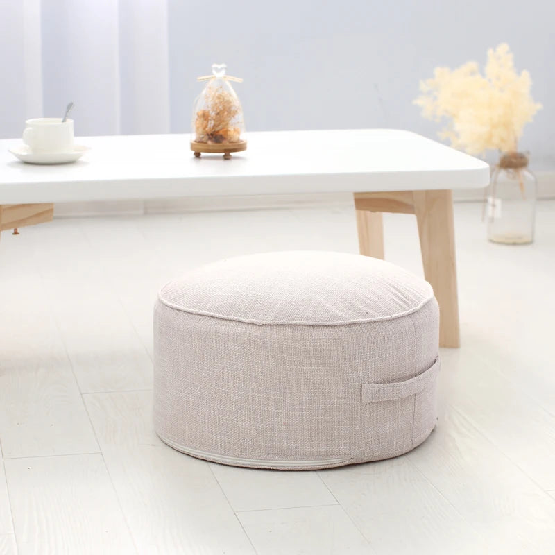 Pouf Crême-1
