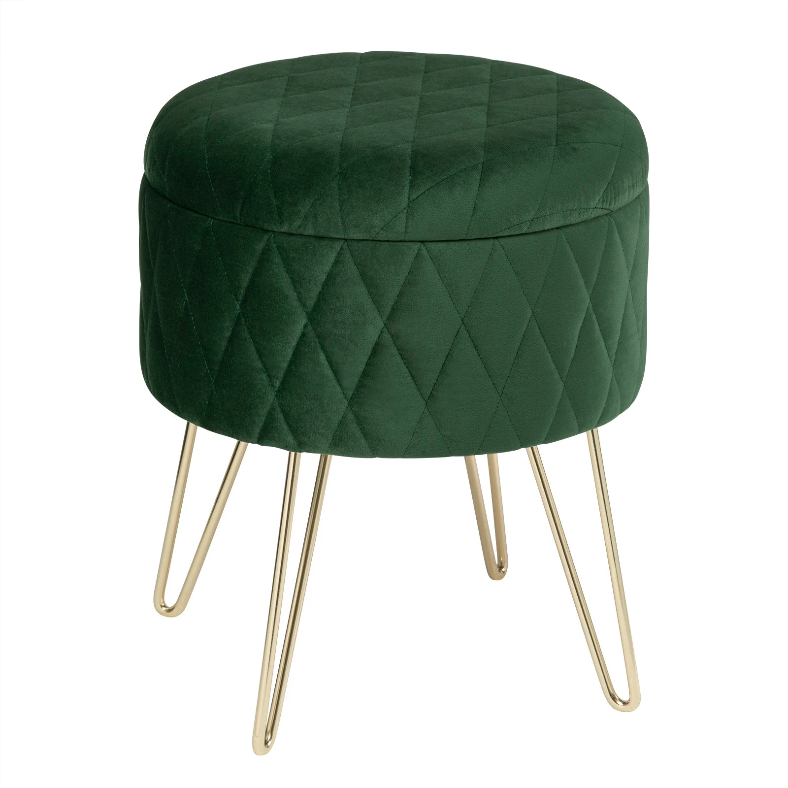Pouf sur pied Vert foncé-1