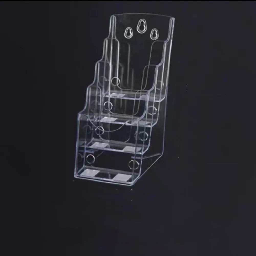 Porte Revue en acrylique transparent compartimenté