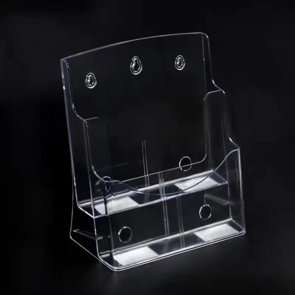 Porte Revue en acrylique transparent compartimenté