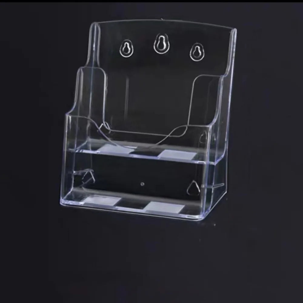 Porte Revue en acrylique transparent compartimenté