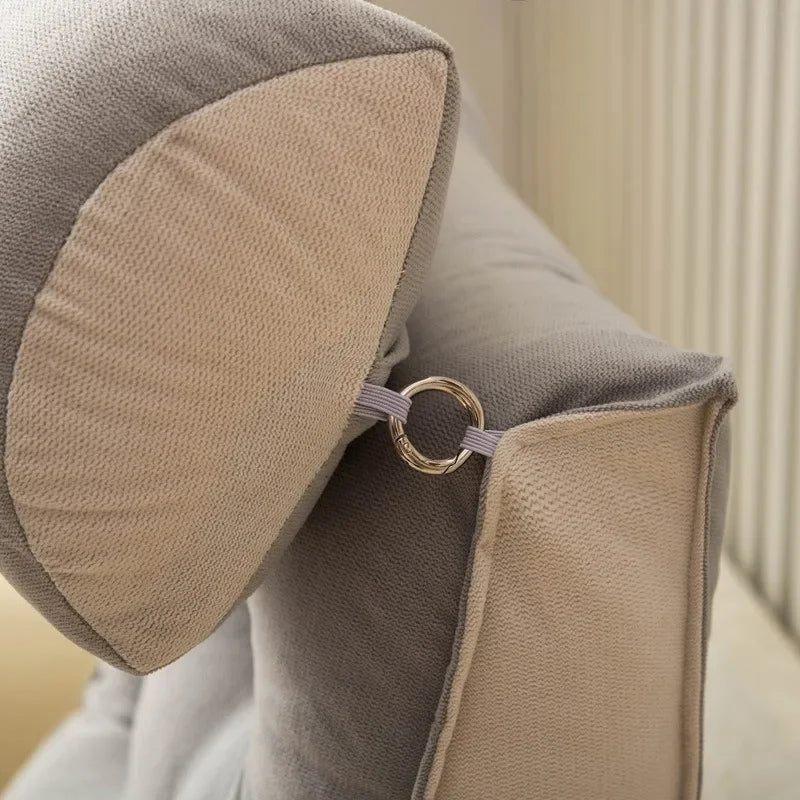 Coussin dorsal Velour Cristal gris
