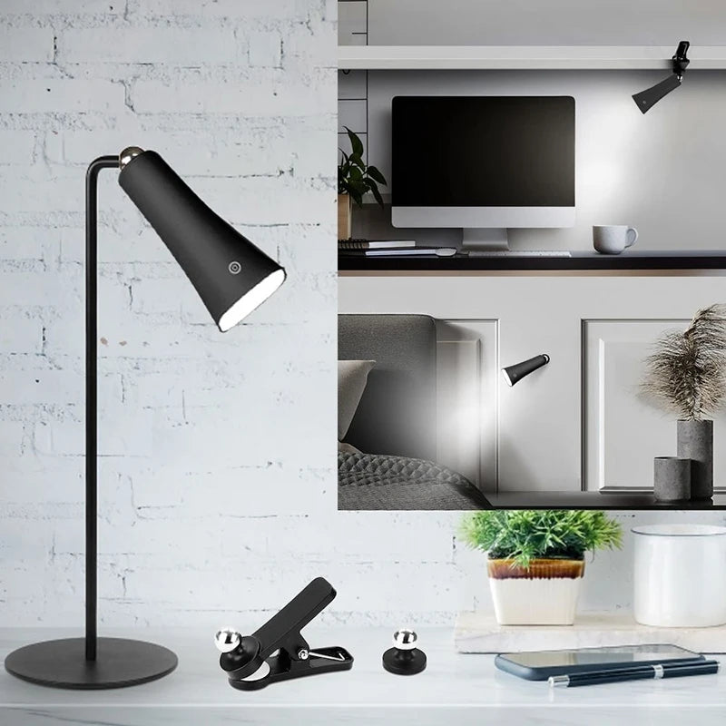 Lampe de lecture en forme de torche noire