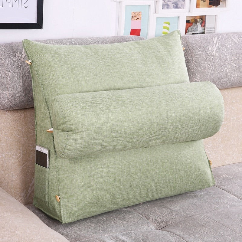 Coussin-de-Lecture-Canape-en-Lin-Vert1coussin de lecture3256803531529349-green