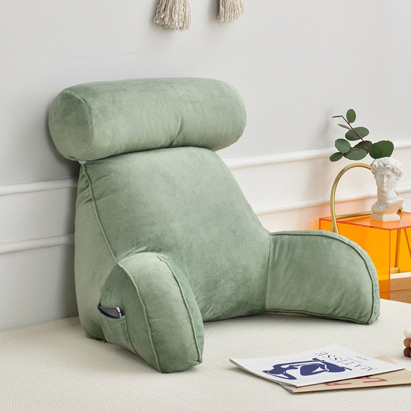 Coussin-de-Lecture-en-Velours-Vert-Deau1coussin de lecture2255801041172506-green Plush