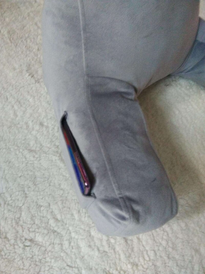 Coussin-de-Lecture-Ergonomique-Bleu-Gris4coussin de lecture3256805123236220-Grey-65x46x25cm