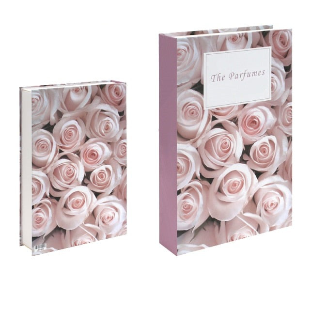 faux-livre-fleurs-rose-1-Faux livre