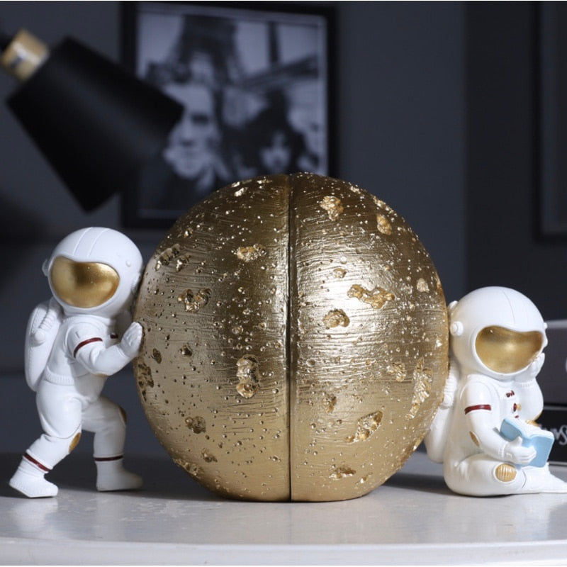 Serre-Livre-Astronaute-Planete-Dore-Droite4serre-livres3256803961503371-A1