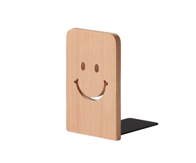 Serre-Livre-Bois-Sourire-Sapin2serre-livres3256804659441977-(thickness 9mm)10.5