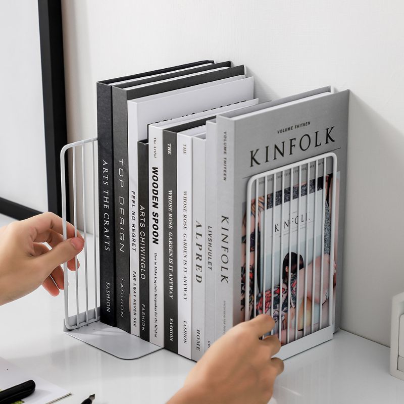 Serre-Livre-Grille-Blanche1serre-livres3256801102204886-White