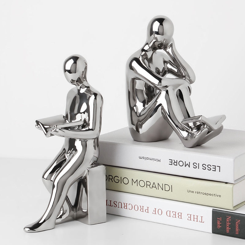 Serre-Livre-Lecteur-Argente2serre-livres3256804677736140-Silver plated - 2pcs