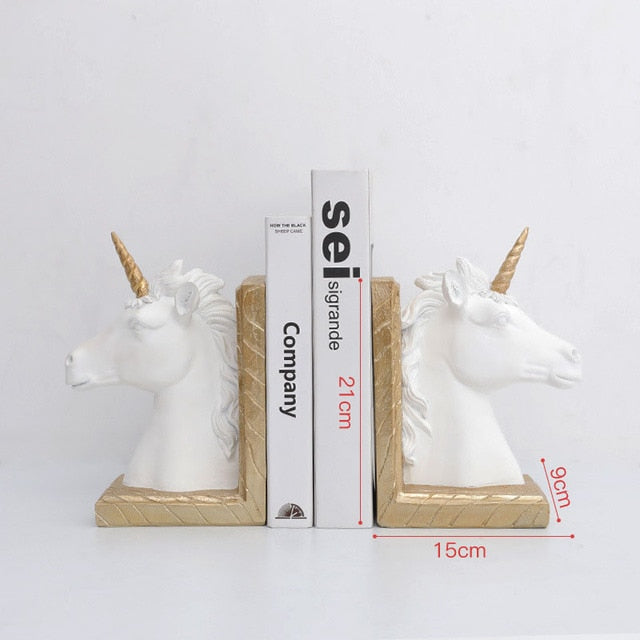 Serre-Livre-Licorne-Blanche2serre-livres3256803291545337-Style 1