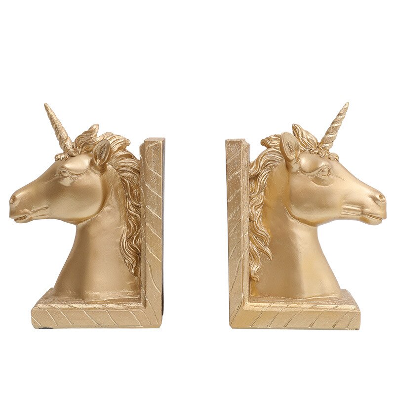 Serre-Livre-Licorne-Dore7serre-livres3256803291545337-Style 2