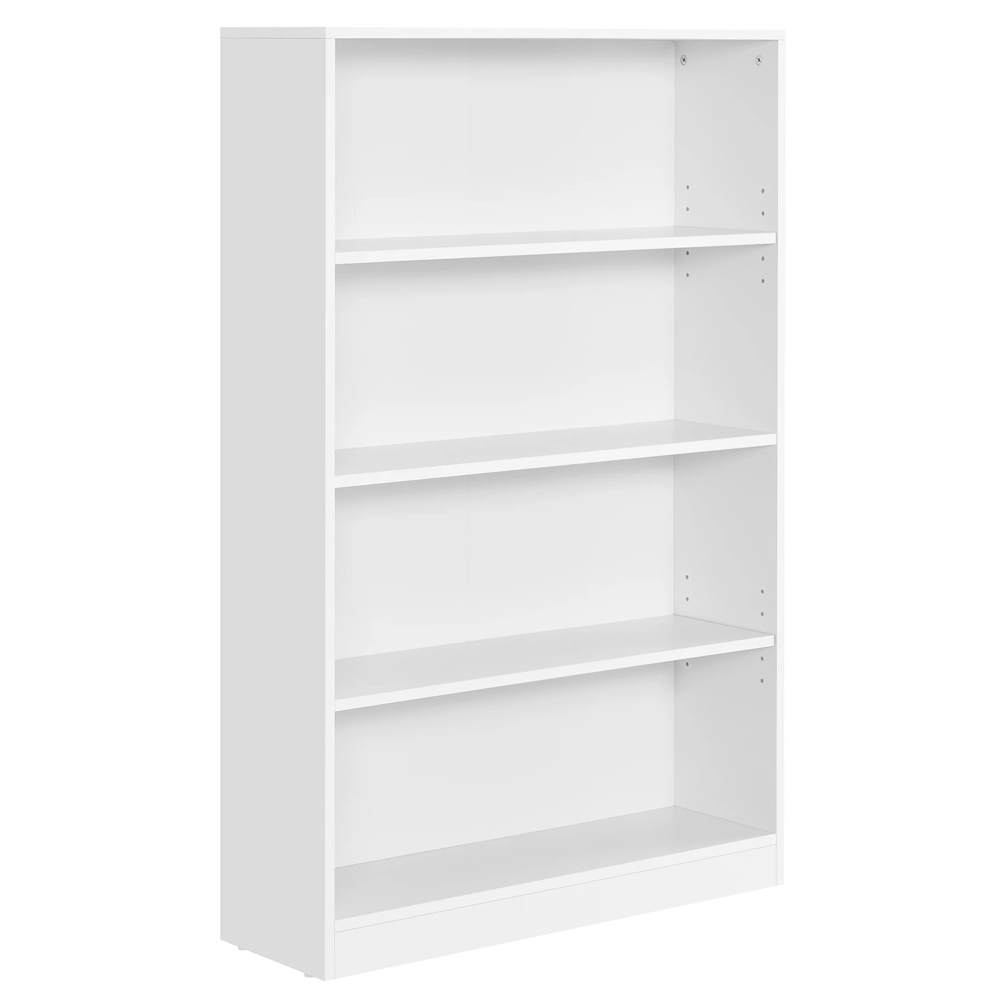 Bibliothèque Simple 4 étagères blanche-1