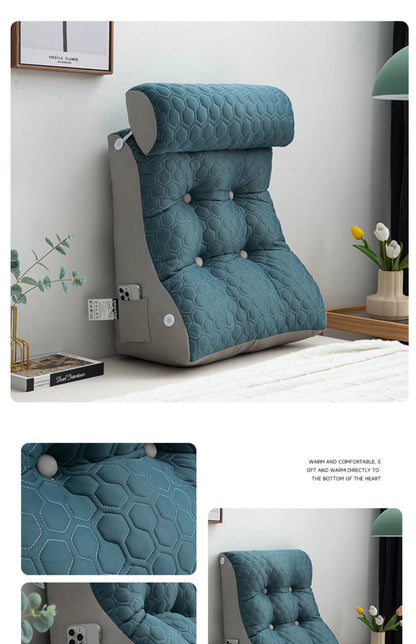 Coussin de lecture Elegance bleu 2