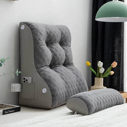Coussin de lecture Elegance gris 1 