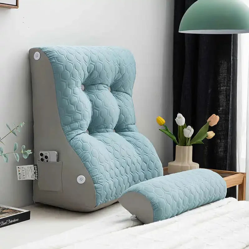 Coussin de lecture Elegance turquoise 1