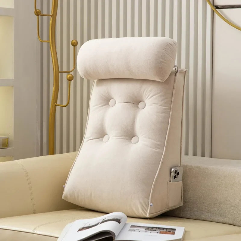 Coussin dorsal Velour Cristal Blanc 1