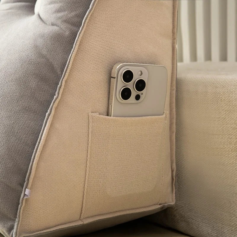 Coussin dorsal Velour Cristal gris foncé 3
