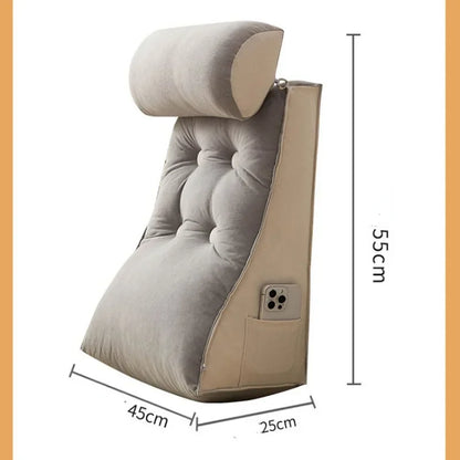 Coussin dorsal Velour Cristal vert 2