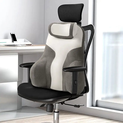 Coussin ergonomique blanc gris 1 