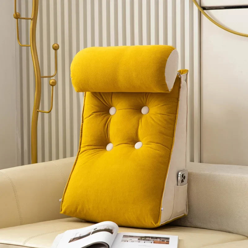 Coussin dorsal Velour Cristal jaune 1