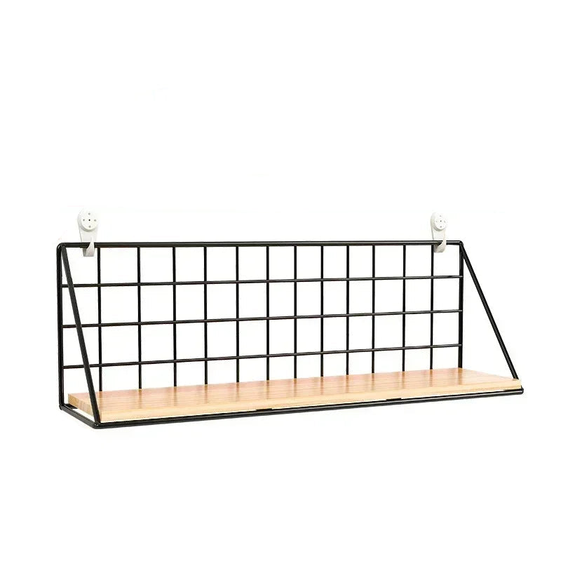 Étagère murale bois et métal Moyenne-1