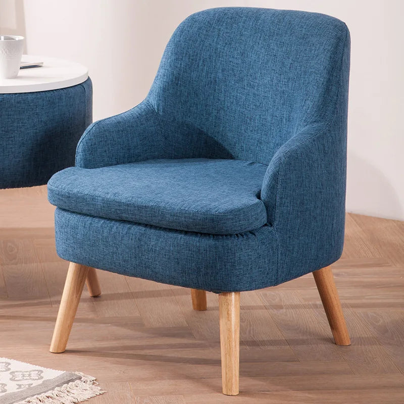 Fauteuil de lecture Style Nordique Bleu-1
