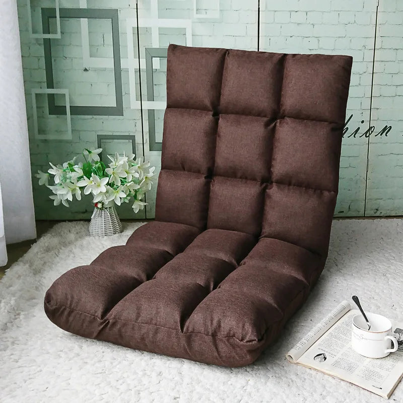 Fauteuil de lecture de sol Marron-1