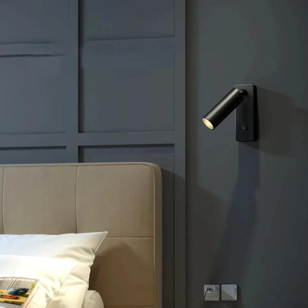 Lampe liseuse design noire-1