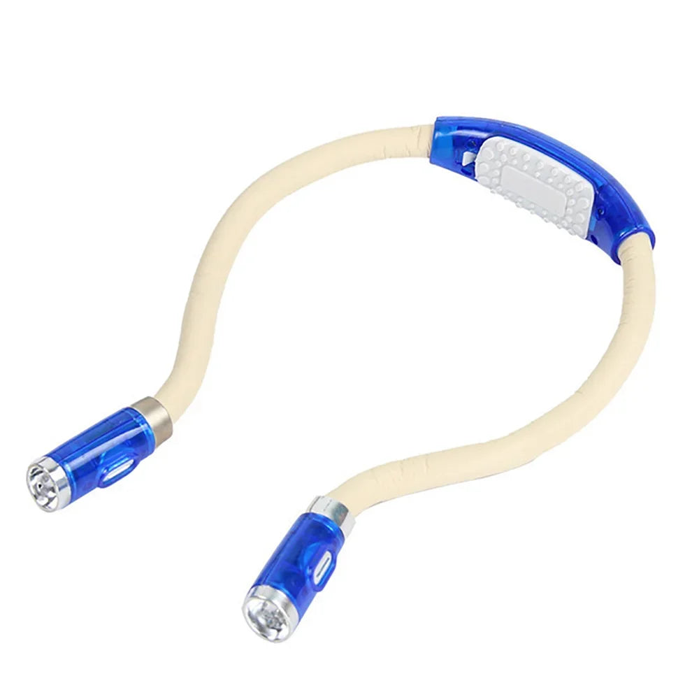 Lampe tour de cou flexible bleue-1