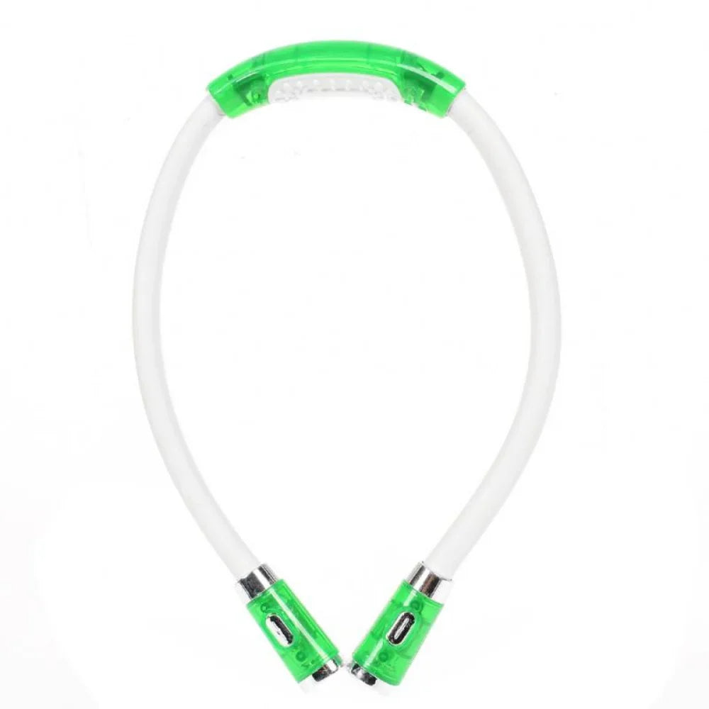 Lampe tour de cou flexible verte-1