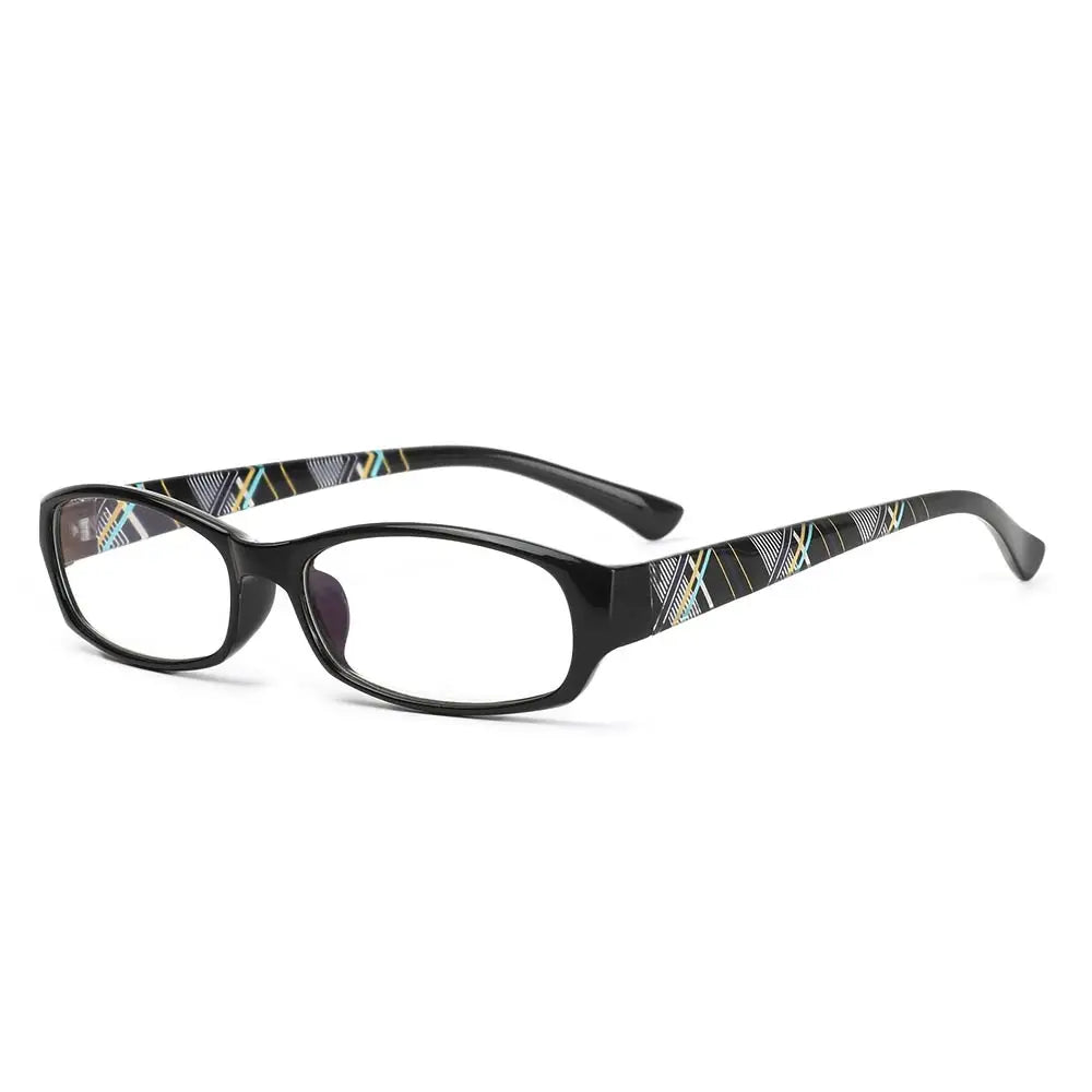 Lunettes de lecture noires rayures pour femmes-1