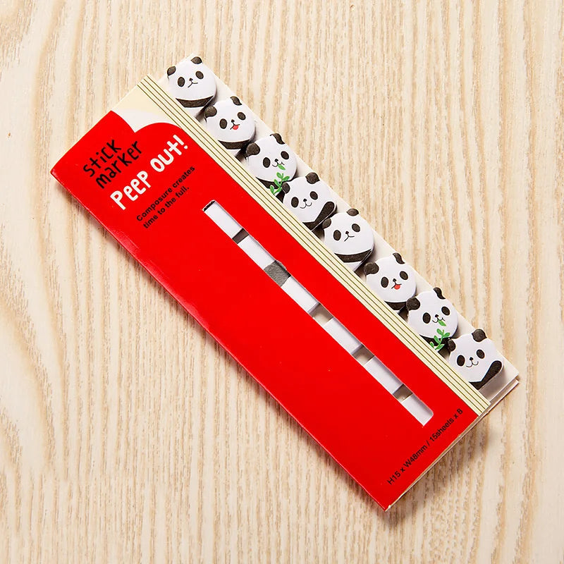 Marque page Autocollants Panda-1